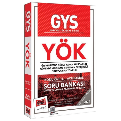 GYS YÖK Konu Özetli Açıklamalı Soru Bankası Yargı Yayınları 2024
