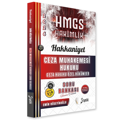 HMGS Hakimlik Hakkaniyet CMK Ceza Hukuku Özel Hükümler Soru Bankası Yetki Yayınları 2026