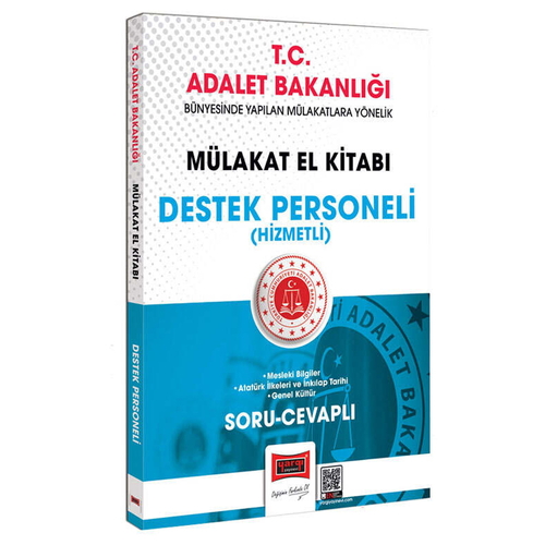 T.C. Adalet Bakanlığı Destek Personeli Hizmetli Mülakat El Kitabı Soru-Cevaplı Yargı Yayınları 2026