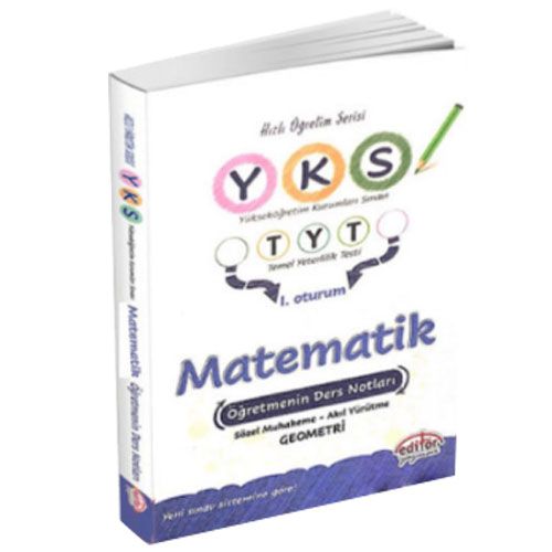 YKS TYT 1.Oturum Matematik Öğretmenin Ders Notları Editör Yayınları