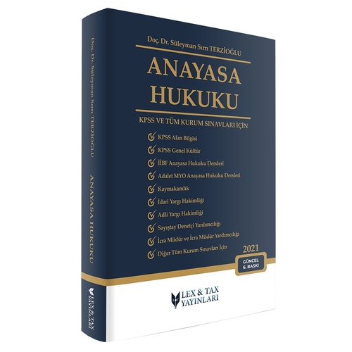 Anayasa Hukuku Konu Anlatımlı Lex-Tax Yayınları 2021