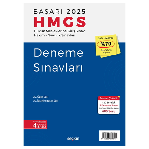 Başarı HMGS Deneme Sınavları - Özge Şen, İbrahim Burak Şen 2025