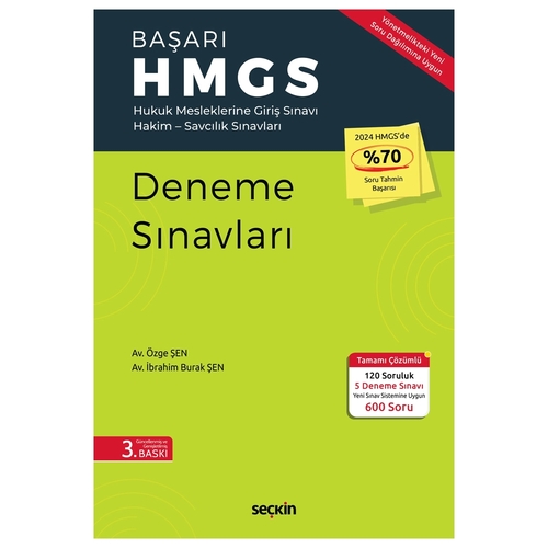 Başarı HMGS Deneme Sınavları - Özge Şen, İbrahim Burak Şen 2025