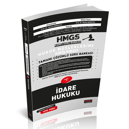 HMGS Kampı İdare Hukuku Soru Bankası Savaş Yayınları Nisan 2025
