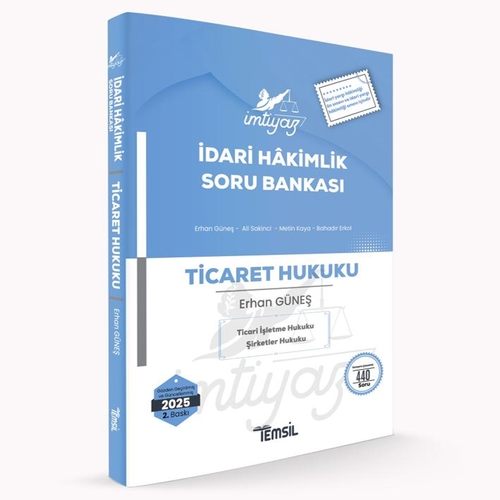İmtiyaz İdari Hakimlik Ticaret Hukuku Soru Bankası Temsil Kitap Yayınları 2025