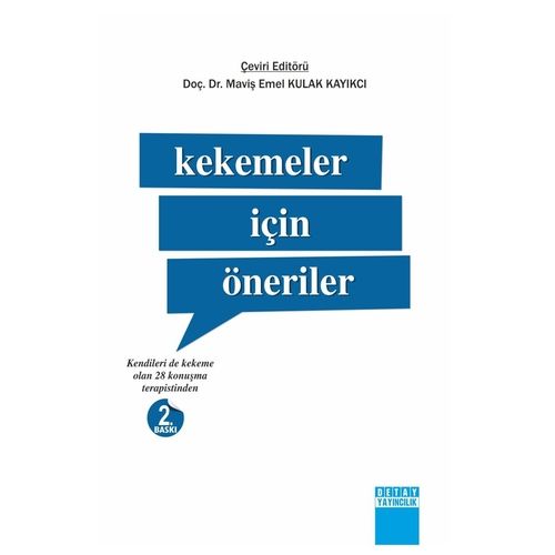 Kekemeler İçin Öneriler - Maviş Emel Kulak Kayıkcı