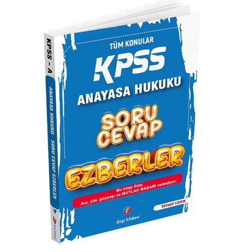 KPSS A Anayasa Hukuku Soru Cevap Ezberler Dizgi Kitap Yayınları 2026