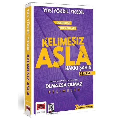 YDS YÖKDİL YKSDİL Overdose Vocabulary Kelimesiz Asla Yargı Yayınları 2024