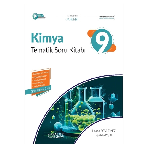 9. Sınıf Kimya Tematik Soru Kitabı Palme Yayınları