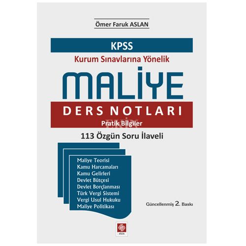 KPSS Maliye Ders Notları Pratik Bilgiler - Ömer Faruk Aslan