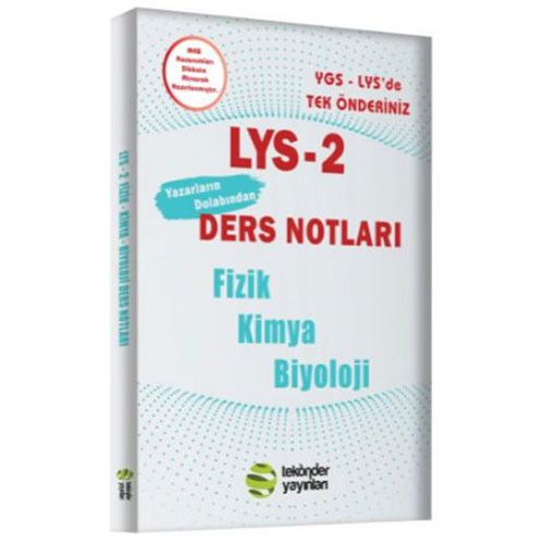 LYS-2 Fizik Kimya Biyoloji Ders Notları Tek Önder Yayınları