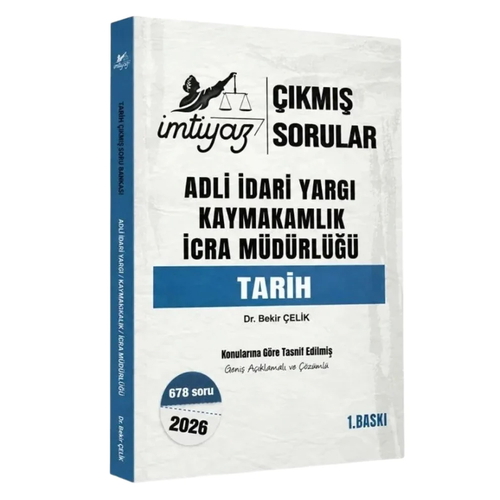 Adli İdari Yargı Kaymakamlık İcra Müdürlüğü Tarih Çıkmış Sorular İmtiyaz Yayınları 2026