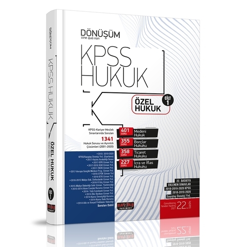 Dönüşüm KPSS A Grubu Özel Hukuk Soru Bankası Cilt 1 2021