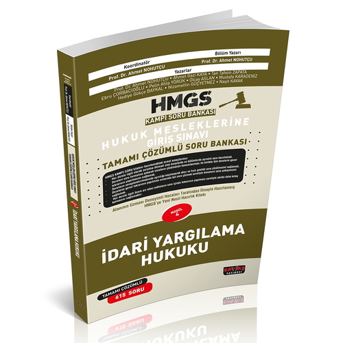 HMGS Kampı İdari Yargılama Hukuku Soru Bankası Savaş Yayınları Nisan 2025