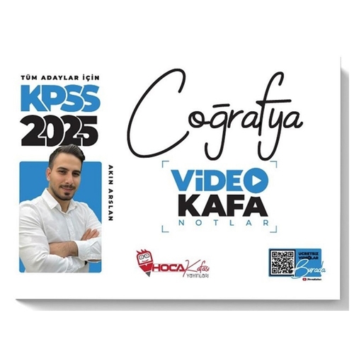 KPSS Coğrafya Video Kafa Notlar Hoca Kafası Yayınları 2024