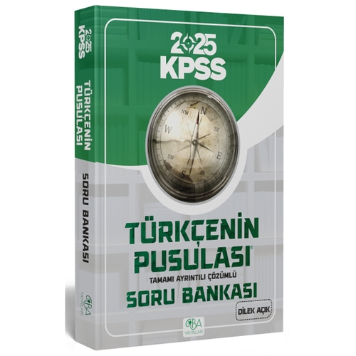 KPSS Türkçenin Pusulası Soru Bankası CBA Yayınları 2024