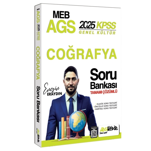 MEB AGS KPSS Türkiye Coğrafyası Soru Bankası HocaWebde Yayınları 2025
