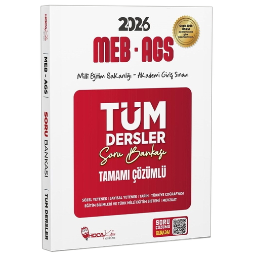 MEB AGS Tüm Dersler Tamamı Çözümlü Soru Bankası Hoca Kafası Yayınları 2026