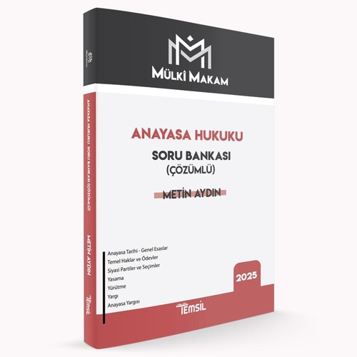 Mülki Makam Anayasa Hukuku Çözümlü Soru Bankası Temsil Kitap Yayınları 2025
