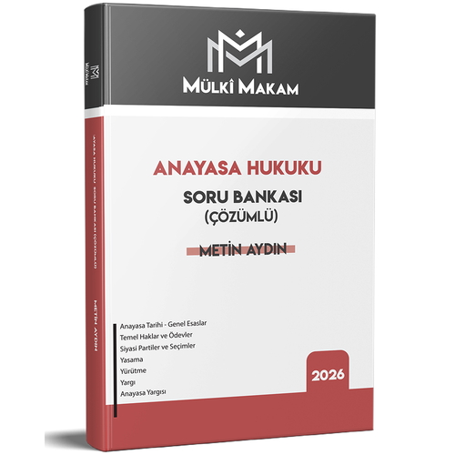 Mülki Makam Anayasa Hukuku Soru Bankası Metin Hoca Yayınları 2026