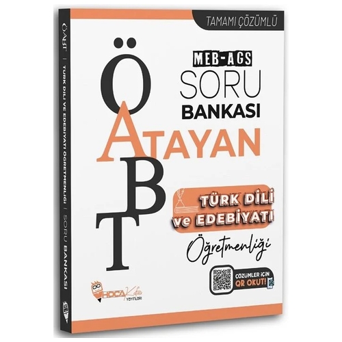 ÖABT MEB AGS Türk Dili ve Edebiyatı Öğretmenliği Atayan Soru Bankası Hoca Kafası Yayınları 2025