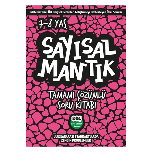Sayısal Mantık Tamamı Çözümlü Soru Bankası 7-8 yaş Dahi Olacak Çocuk Yayınları
