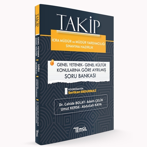TAKİP İcra Müdürlüğü Genel Yetenek Genel Kültür Soru Bankası Temsil Kitap Yayınları 2022
