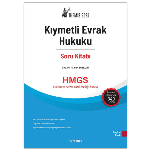 THEMIS Kıymetli Evrak Hukuku Soru Kitabı - Tamer Bozkurt 2024