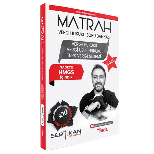 HMGS MATRAH Vergi Hukuku Soru Bankası Temsil Kitap Yayınları 2026