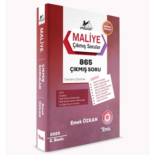 İmtiyaz Maliye Çıkmış Sorular Temsil Kitap Yayınları 2025