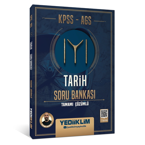 KPSS AGS Tarih Tamamı Çözümlü Soru Bankası Yediiklim Yayınları 2025