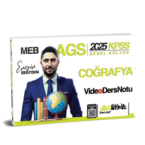 MEB AGS KPSS Türkiye Coğrafyası Video Ders Notu HocaWebde Yayınları 2025
