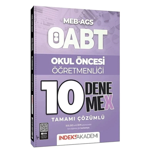 ÖABT MEB AGS Okul Öncesi Öğretmenliği 10 DenemeX İndeks Akademi Yayınları 2025