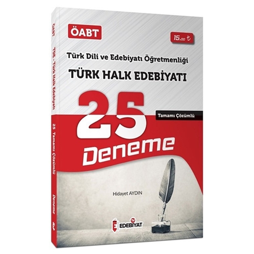 ÖABT Türk Dili Edebiyatı Türk Halk Edebiyatı 25 Deneme Çözümlü Edebiyat TV Yayınları 2021