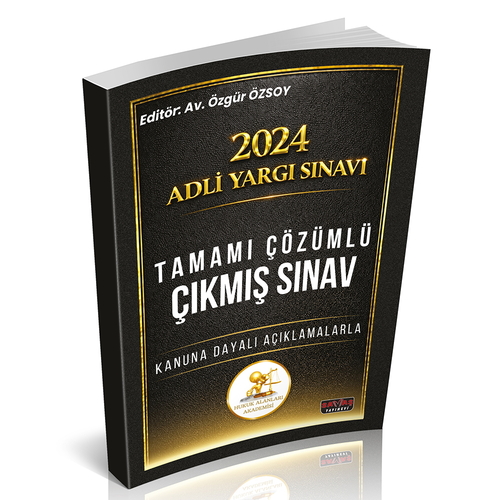 2024 Adli Yargı Sınavı HUKAL Tamamı Çözümlü Çıkmış Sınav Soruları Savaş Yayınları 2026