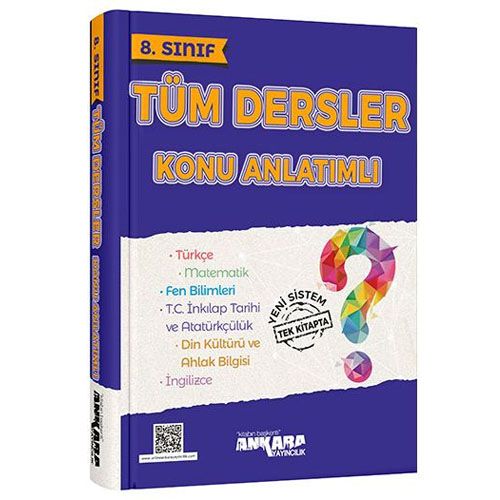 8. Sınıf Tüm Dersler Konu Anlatımlı Ankara Yayıncılık