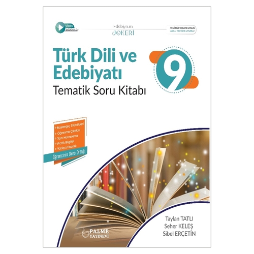 9. Sınıf Türk Dili ve Edebiyatı Tematik Soru Kitabı Palme Yayınları