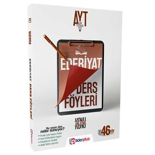 AYT Edebiyat Konu Anlatımlı Ders Föyleri Lider Plus Yayınları