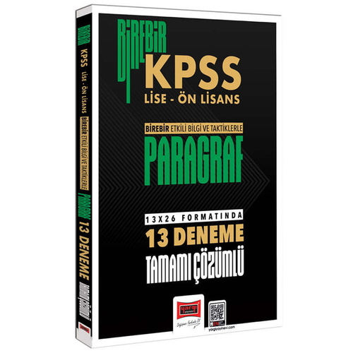 Birebir KPSS Paragraf Lise Önlisans Paragraf 13 Deneme Sınavı Yargı Yayınları 2026
