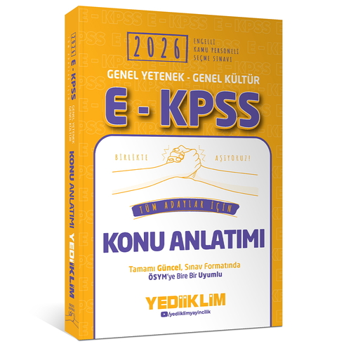 EKPSS Tüm Adaylar İçin Konu Anlatımı Yediiklim Yayınları 2024