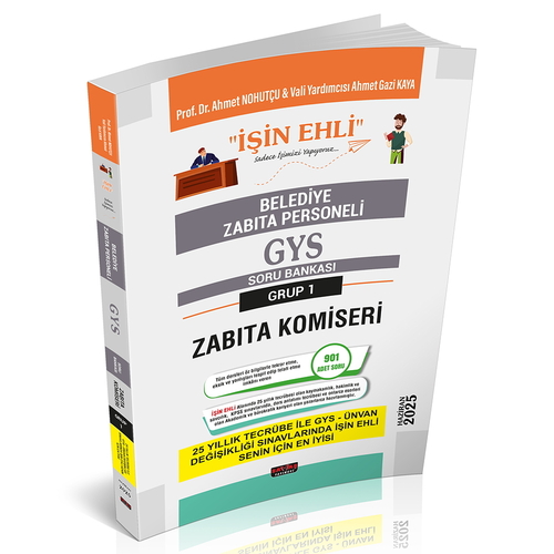 GYS Belediye Zabıta Personeli Zabıta Komiseri Soru Bankası Savaş Yayınları 2025