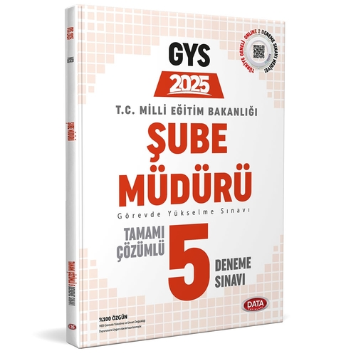 GYS Milli Eğitim Bakanlığı Şube Müdürlüğü 5 Deneme Sınavı Data Yayınları 2025