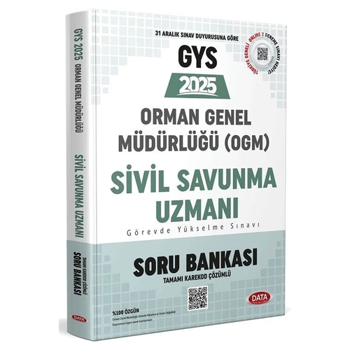 GYS Orman Genel Müdürlüğü Sivil Savunma Uzmanı Soru Bankası Data Yayınları 2025