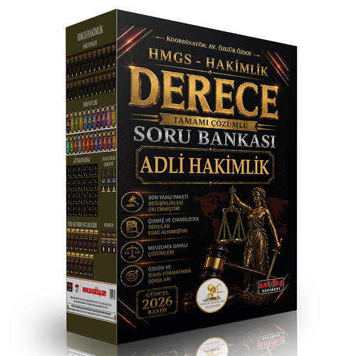 HUKAL ADLİ HAKİMLİK Derece Tamamı Çözümlü Soru Bankası Seti Savaş Yayınevi 2026