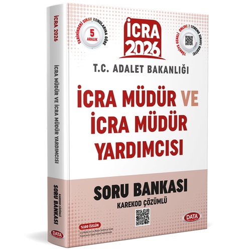 İcra Müdür ve İcra Müdür Yardımcısı Soru Bankası Karekod Çözümlü Data Yayınları 2026