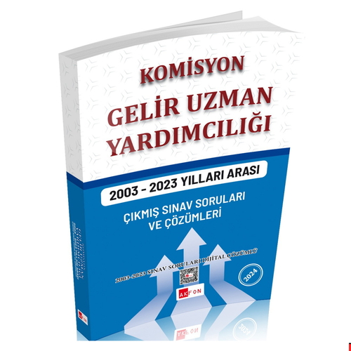 Komisyon Gelir Uzman Yardımcılığı Çıkmış Sınav Soruları ve Çözümleri Akfon Yayınları 2024
