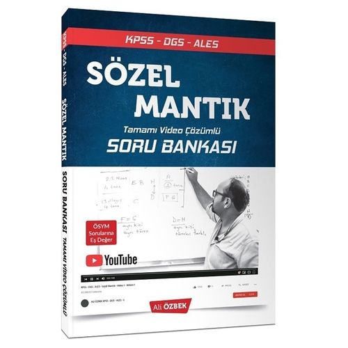 KPSS DGS ALES Sözel Mantık Soru Bankası Video Çözümlü Ali Özbek 2020
