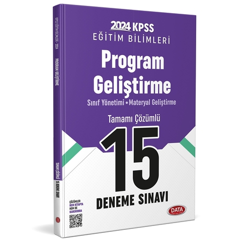 KPSS Eğitim Bilimleri Program Geliştirme 15 Deneme Sınavı Data Yayınları 2024
