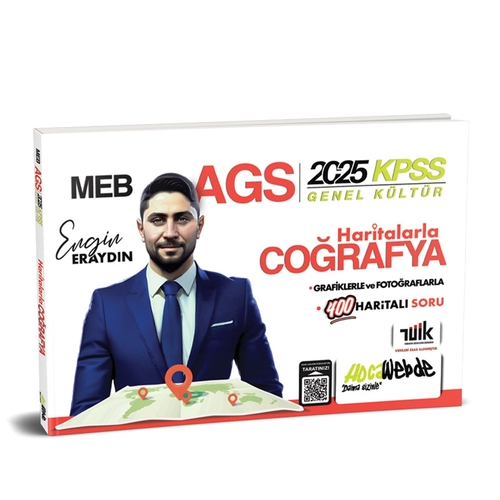 MEB AGS KPSS Haritalarla Türkiye Coğrafya HocaWebde Yayınları 2025