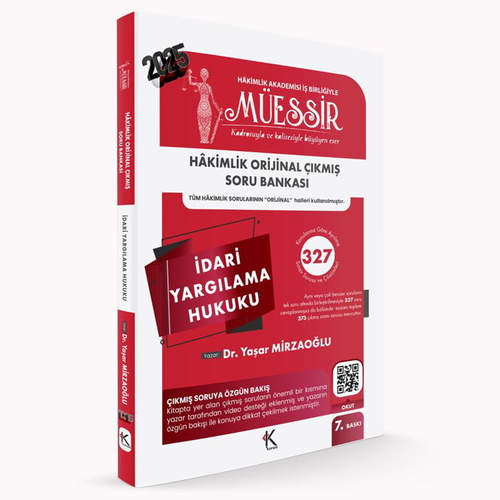 MÜESSİR Hakimlik İdari Yargılama Hukuku Çıkmış Soru Bankası Temsil Kitap Yayınları 2025